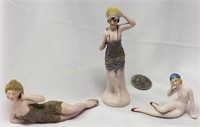 Miniature German Bathing Beauties Figurines