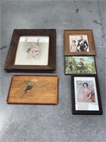 Selection Framed Vintage Pictures and Prints