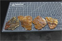 Plume agate slabs, Mexico, 11.2 oz