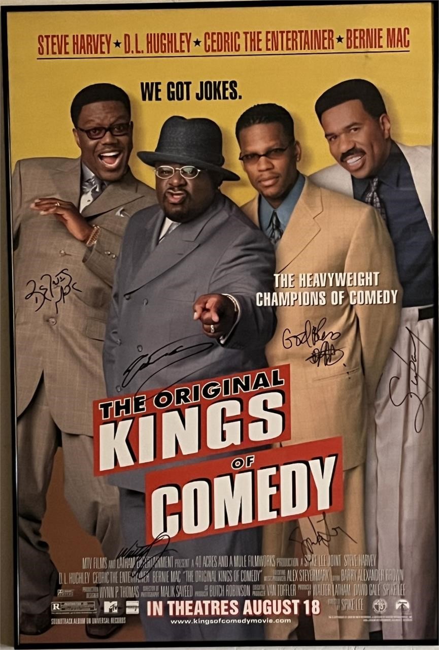 The Kings of Comedy cast signed movie poster