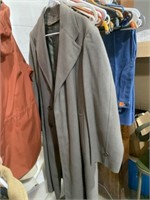 2 Coats Men’s Lined Wool Over Coat and Men’s