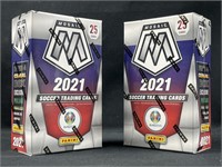 (2) 2021 Prizm Mosaic Soccer Cereal Boxes