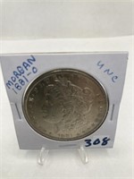 1881-O Silver Dollar Unc