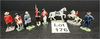 Hand Painted Metal Military Figures Lot 2.5