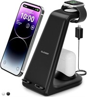 ELEGRP 3 in 1 Charging Station, Wireless Charger f