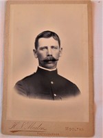 Antique Cabinet Card India Military
