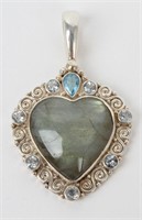 Jewelry Sterling Silver Sajen Labradorite Pendant
