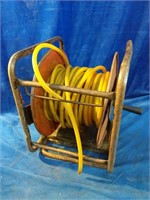 A fantastic hose reel with a stand that spins