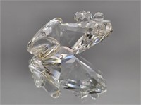 SWAROVSKI FROG - 2" LONG X 1.5" WIDE - OLD MARK