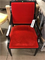 Custom Red and Black Armchair from High End Hotel