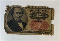 25 Cent Note Fractional Currency
