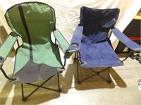 Qty of 2 Camping Chairs, used