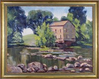 Mary J Carter 25x32 O/C Indiana Mill House