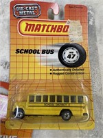 Matchbox die cast school bus