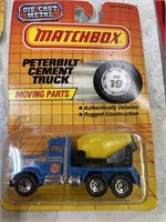 Matchbox die-cast metal peterbilt cement truck