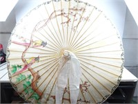 Oriental Bamboo Umbrella and Fan