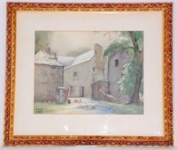 David Byrne Derbyhaven Farm I.O.M. Watercolour