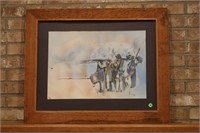 ARTIST COREY '75 FRAMED & MATTED CIVIL WAR PRINT