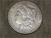 1899 S Morgan SILVER Dollar Nicer Coin!!  AU?