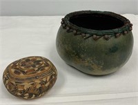 Two Gourd Bowls from Peru