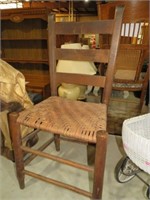 COUNTRY WOVEN SEAT LADDER BACK CHAIR