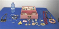 Jewelry Box Full of Jewelry: Rings, Earrings,