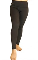 Black Full Length Leggings w/ Side Pockets XL