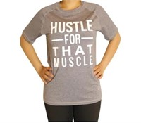 Grey Unisex Stretchy Athletic Shirt XL