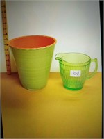 Pitcher and bucket