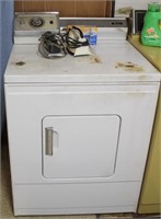 Vintage Whirlpool Dryer w/ Irons & Dryer Sheets