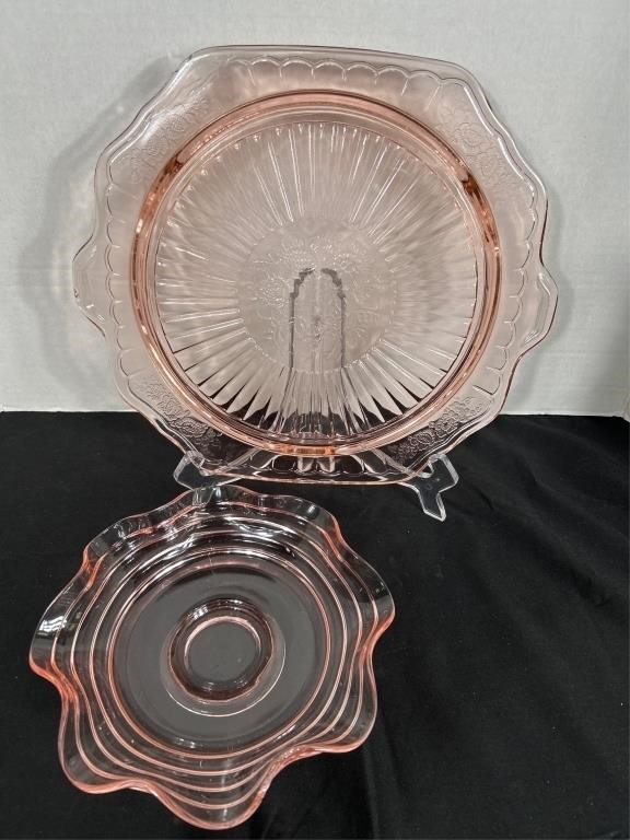 Vintage Pink Depression Glass Mayfair Open