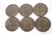 6-Eisenhower Clad Dollars-1971-1976