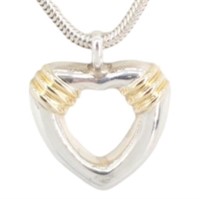 18k Gold Tiffany & Co. Wrap Heart Necklace
