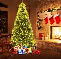 Retail$300 7ft Prelit Christmas Tree