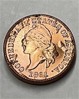Confederate Cent 2nd Restrike 1962