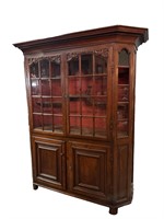 French Large Carved Display Cabinet
