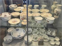 2 SHELF LOTS OF ASSORTED CHINA INCLUDES