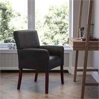 Black Chair w/ Mahogany Legs