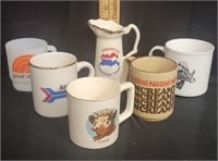 Vtg Advertisement Coffee Mugs