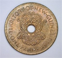 NEW GUINEA: 1936 Penny BU Uncirculated UNC