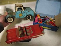 nylint metal truck -die cast car -vint. race cars