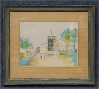 Maurice Utrillo Color Lithograph 'Montematre'