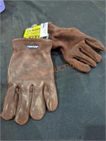 XL Winter Suede Leather Insulated Gloves