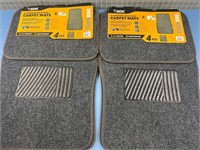 2X NOS ALL WEATHER CARPET MATS CAR & TRUCK