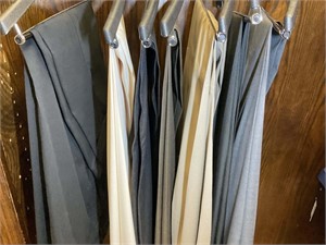 GROUP OF 7 PAIR MENS DRESS PANTS 44 IN WAIST BY PA