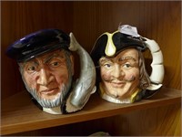 Two Royal Doulton Toby mugs - Captain Ahab &