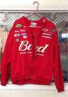 Bud king of beers NASCAR jacket