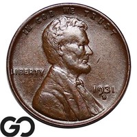 1931-D Lincoln Wheat Cent, Choice AU++