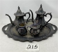 Wallace Silver Plate Tea Service