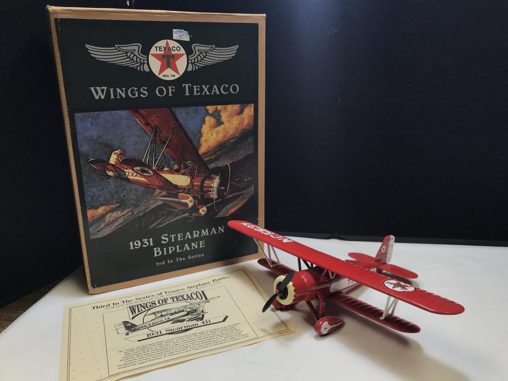ERTL Wings of Texaco Stearman Biplane